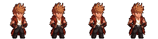 Sprites for Heat's standing animation.